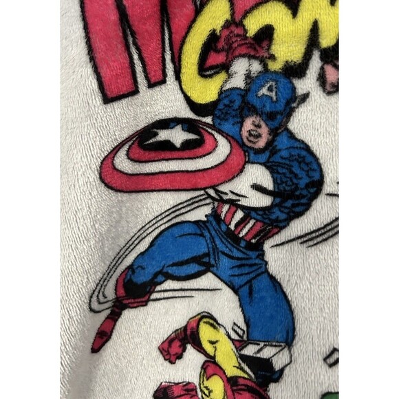 Marvel Womens L White Fleece SOFT Sweater Iron Man, Hulk, Thor & Captain America - Picture 5 of 11